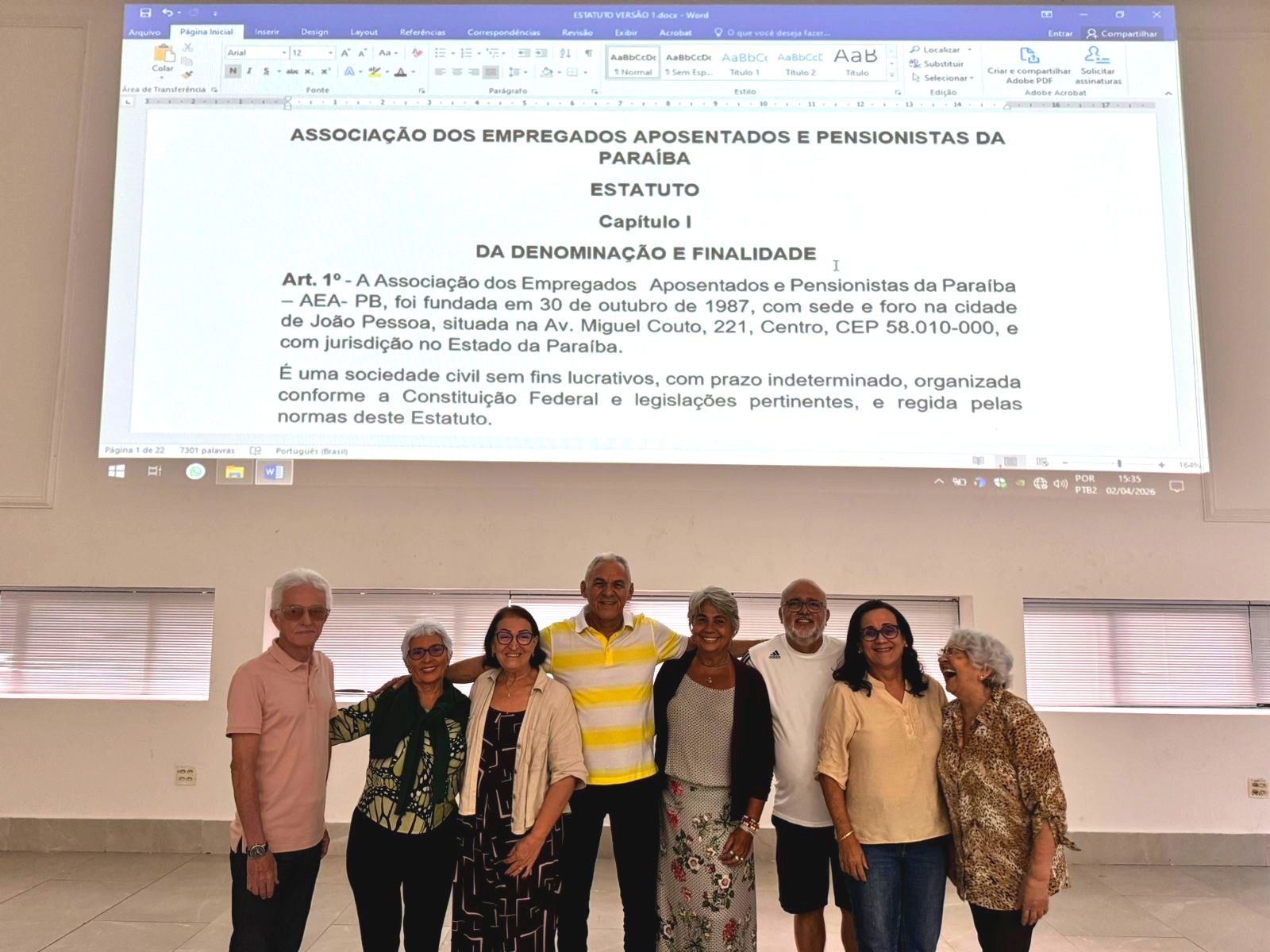 CONCLUSÃO ALTERAÇÃO ESTATUTO
